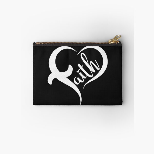 Item preview, Faith, Heart-Shaped Script design (relief, white) designed and sold by Margival.