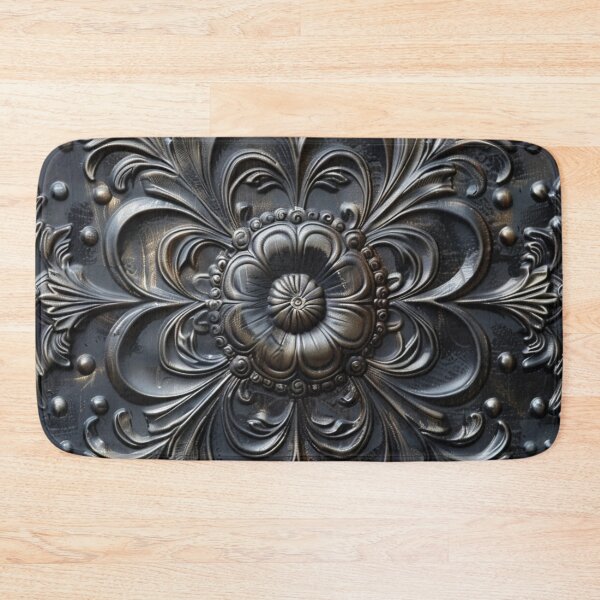 Item preview, Ornate Baroque Floral - Elegant Metallic Embossed Pattern designed and sold by Nicholas Panek.