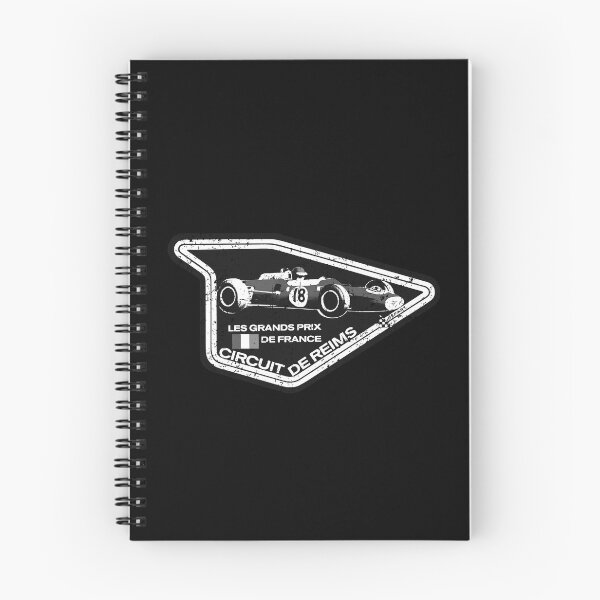 Item preview, Reims circuit French Grand Prix - vintage distressed white print designed and sold by retropetrol.