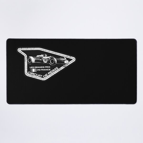 Item preview, Reims circuit French Grand Prix - vintage distressed white print designed and sold by retropetrol.