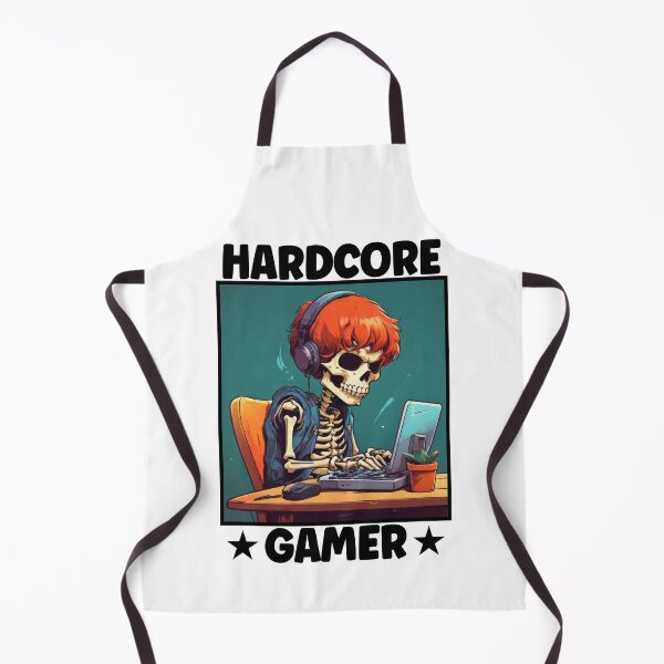 Item preview, Hardcore Gamer, Video Games, Geek, Skeleton Gaming, Cool Gamers designed and sold by Porcupine Tees ⭐⭐⭐⭐⭐.