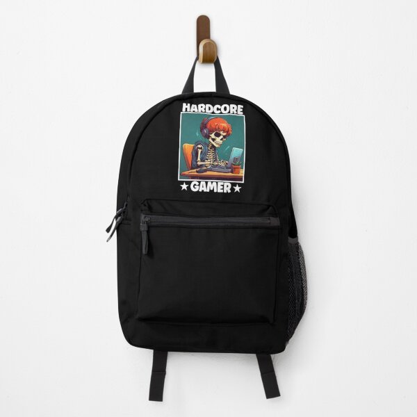 Item preview, Hardcore Gamer, Video Games, Geek, Nerd, Skeleton Gaming, Cool Gamers designed and sold by Porcupine Tees ⭐⭐⭐⭐⭐.