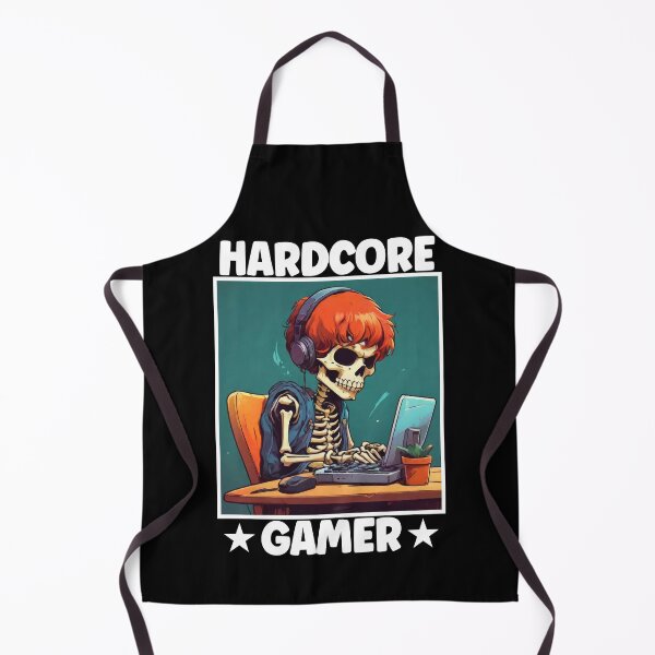 Item preview, Hardcore Gamer, Video Games, Geek, Nerd, Skeleton Gaming, Cool Gamers designed and sold by Porcupine Tees ⭐⭐⭐⭐⭐.