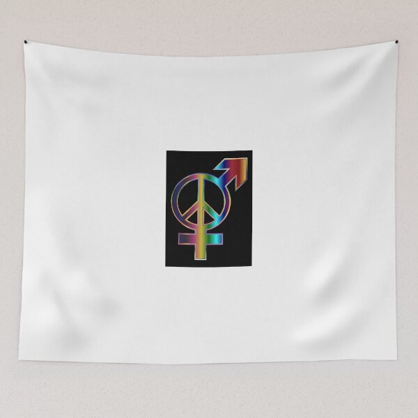 Item preview, Psychedelic Peace Gender Sign designed and sold by ridthestigma.