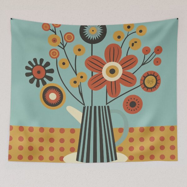 Item preview, Floral Frenzy Vibrant Flower Market Art designed and sold by Tamas Das.