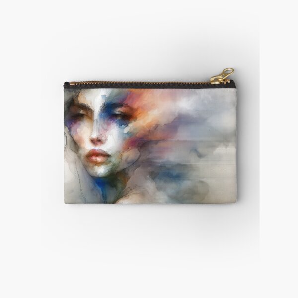 Item preview, Woman created with watercolors, featuring blurred and fluid effects designed and sold by AndreaMart.