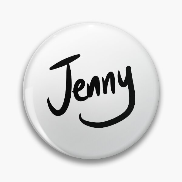 Item preview, Jenny Name Handwriting Signature in Black Text designed and sold by Karen Ekdahl.