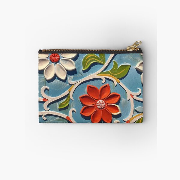 Item preview, Floral Arabesque - Colorful Botanical Bas-Relief designed and sold by Nicholas Panek.