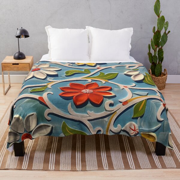 Item preview, Floral Arabesque - Colorful Botanical Bas-Relief designed and sold by Nicholas Panek.
