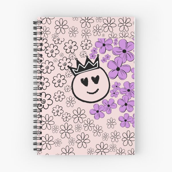 Item preview, Floral and smiley emoji in crown. designed and sold by Chicas-wonder.