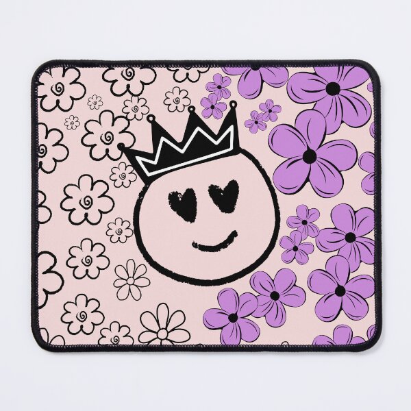 Item preview, Floral and smiley emoji in crown. designed and sold by Chicas-wonder.