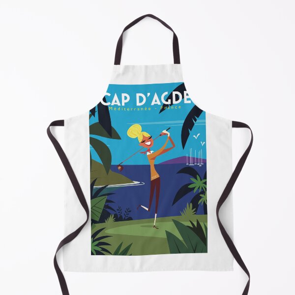 Item preview, Cap D'Agde golf poster designed and sold by GAGodel.
