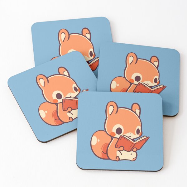 Item preview, Cute Cartoon Baby Squirrel Reading Book designed and sold by NosandEdgy.