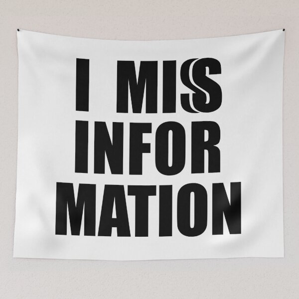 Item preview, I Mis(s) Information   designed and sold by FabSpark.