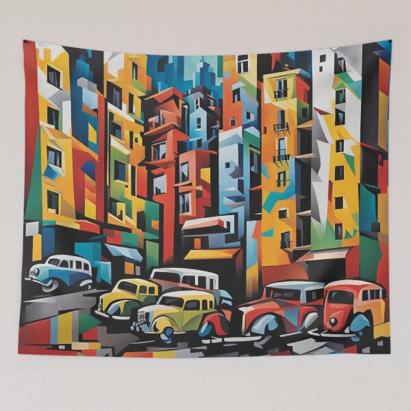 Item preview, Abstract cityscape print designed and sold by Random Designs.
