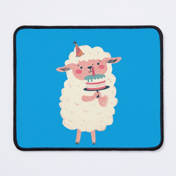 Item preview, cute sheep, happy birthday designed and sold by Mauswohn.