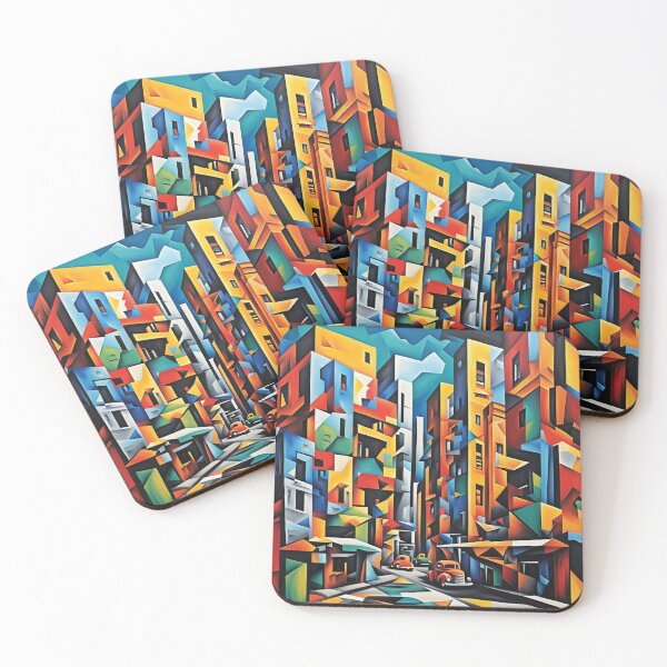 Item preview, Abstract cityscape print 1 designed and sold by Random Designs.