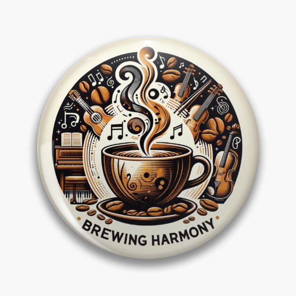 Item preview, Brewing Harmony - Music & Coffee designed and sold by CreativeMindAH.