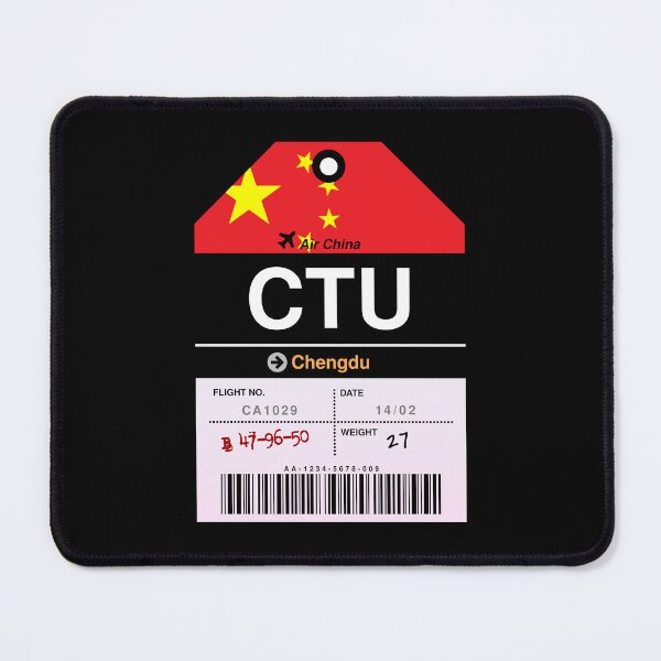 Item preview, Chengdu Airline Luggage Tag designed and sold by RabbitK.
