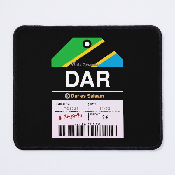 Item preview, Dar es Salaam Airline Luggage Tag designed and sold by RabbitK.