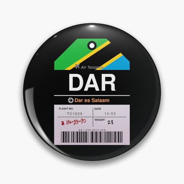 Item preview, Dar es Salaam Airline Luggage Tag designed and sold by RabbitK.