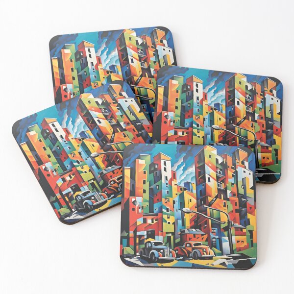 Item preview, Abstract cityscape print 3 designed and sold by Random Designs.