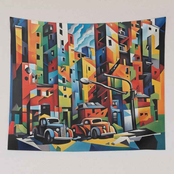 Item preview, Abstract cityscape print 3 designed and sold by Random Designs.