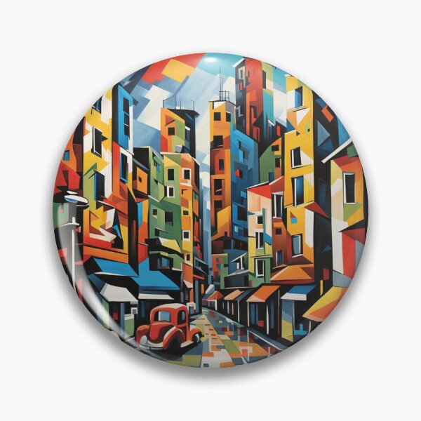 Item preview, Abstract cityscape print 5 designed and sold by Random Designs.