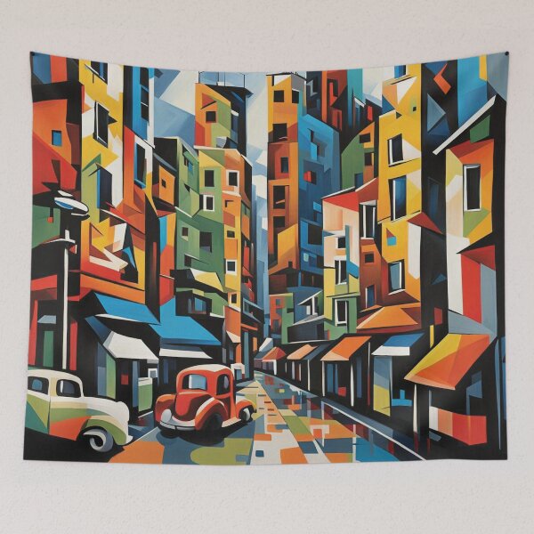 Item preview, Abstract cityscape print 5 designed and sold by Random Designs.
