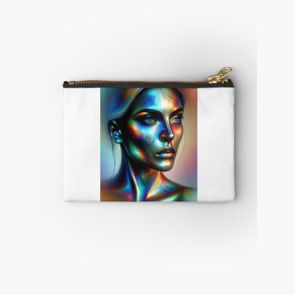 Item preview, Woman with a holographic effect, where the colors change depending on the viewing angle designed and sold by AndreaMart.