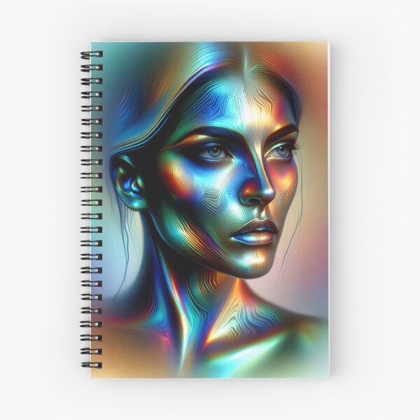 Item preview, Woman with a holographic effect, where the colors change depending on the viewing angle designed and sold by AndreaMart.