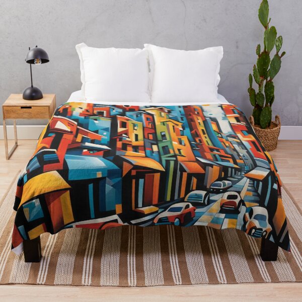 Item preview, Abstract cityscape print 6 designed and sold by Random Designs.
