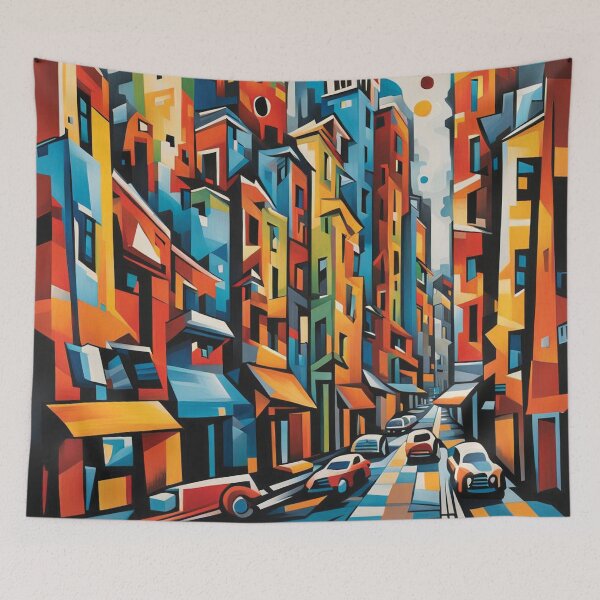 Item preview, Abstract cityscape print 6 designed and sold by Random Designs.