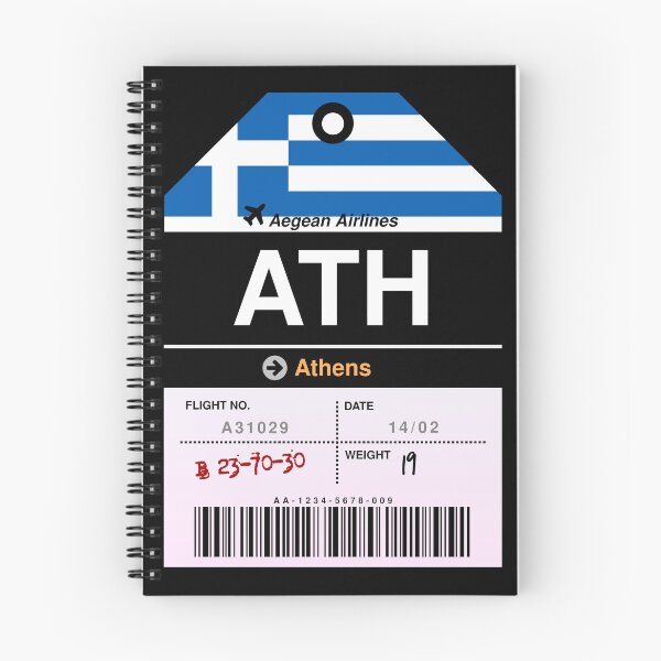 Item preview, Athens Airline Luggage Tag designed and sold by RabbitK.