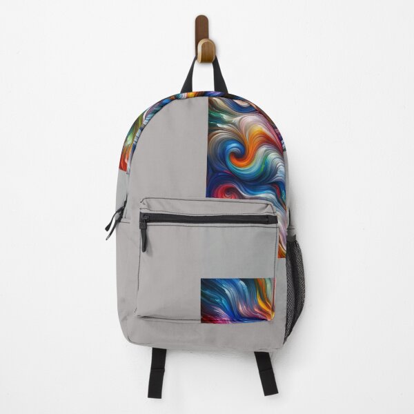 Item preview, Woman with flowing waves of colors intertwining across her face and body designed and sold by AndreaMart.