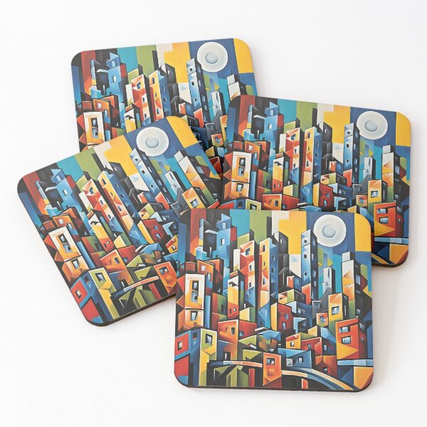Item preview, Abstract cityscape print 7 designed and sold by Random Designs.