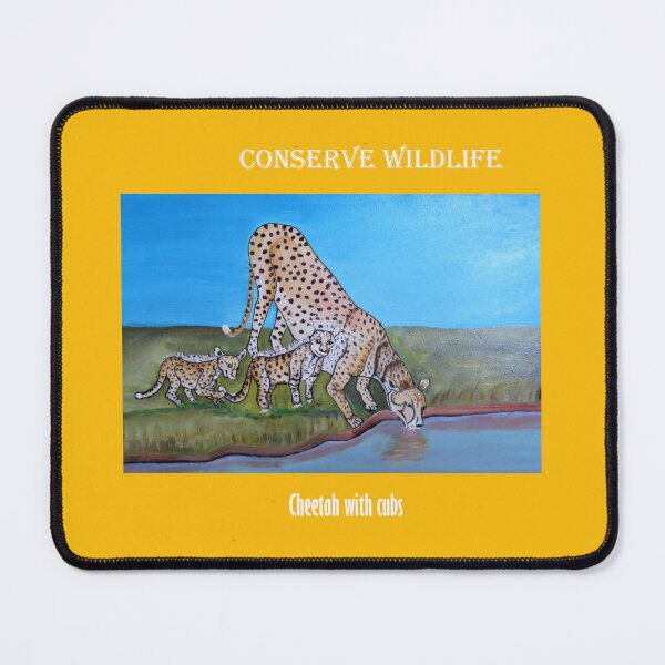Item preview, Conserve Wildlife Conserve Cheetah with cubs designed and sold by annenambiro.