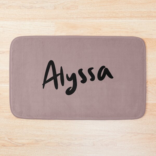 Item preview, Alyssa Name Handwriting Signature in Black Text designed and sold by Karen Ekdahl.