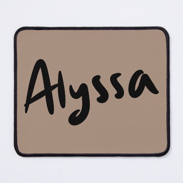 Item preview, Alyssa Name Handwriting Signature in Black Text designed and sold by Karen Ekdahl.