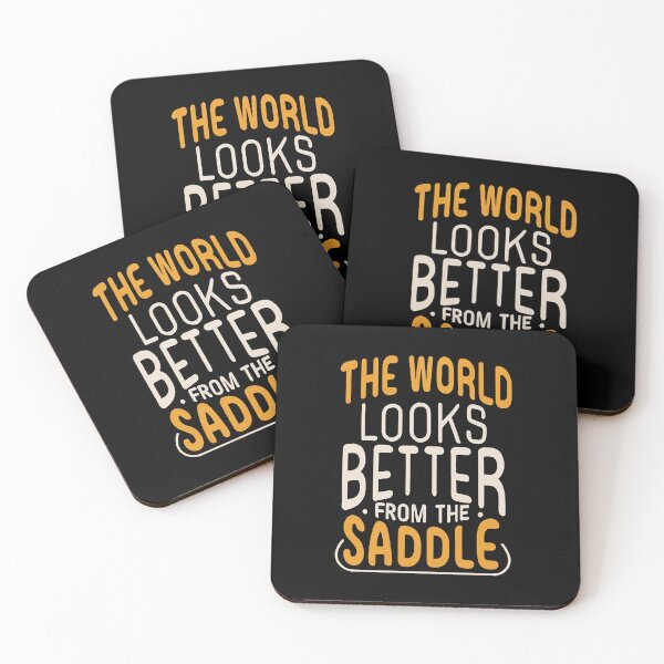 Item preview, The World Looks Better From The Saddle Cycling Humor designed and sold by DomTeesHaven.