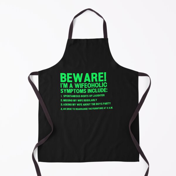 Item preview, Beware I'm a Wifeoholic Funny Husband Typography Quote designed and sold by thedazzlingmonk.