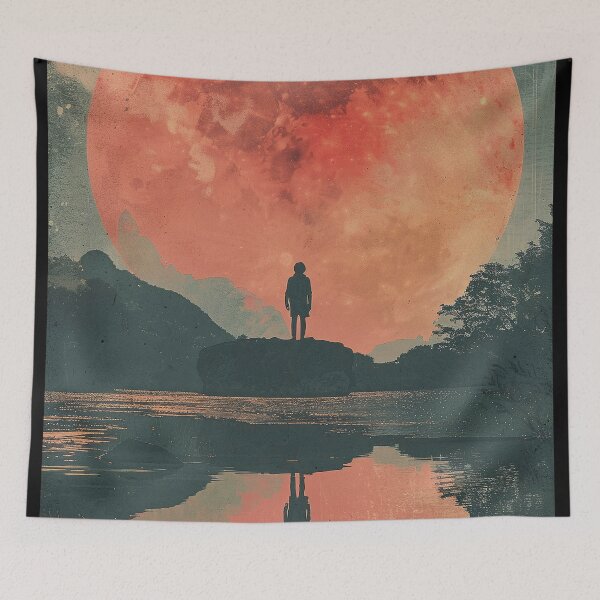 Item preview, Lunar Reflection Solitude Art designed and sold by RuyaFab.
