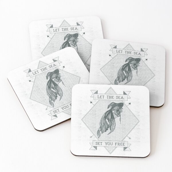 Item preview, Let the Sea Set you Free Fly Fishing Gone Fishing Beach Fishing designed and sold by StudioTVDinners.