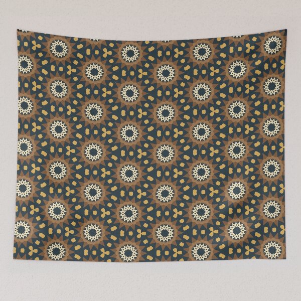 Item preview, Timeless Elegance: Luxurious Dark Blue & Earthy Tones Seamless Pattern No.1 designed and sold by Mirarima.
