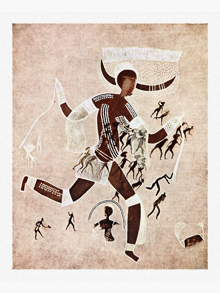 Running Horned Woman Tassili