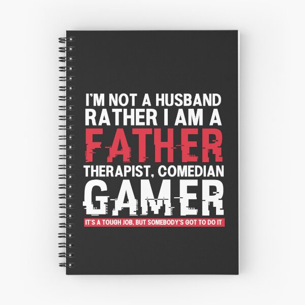 Item preview, I'm a Father, Therapist, Comedian, Gamer Funny Typography Quote designed and sold by thedazzlingmonk.