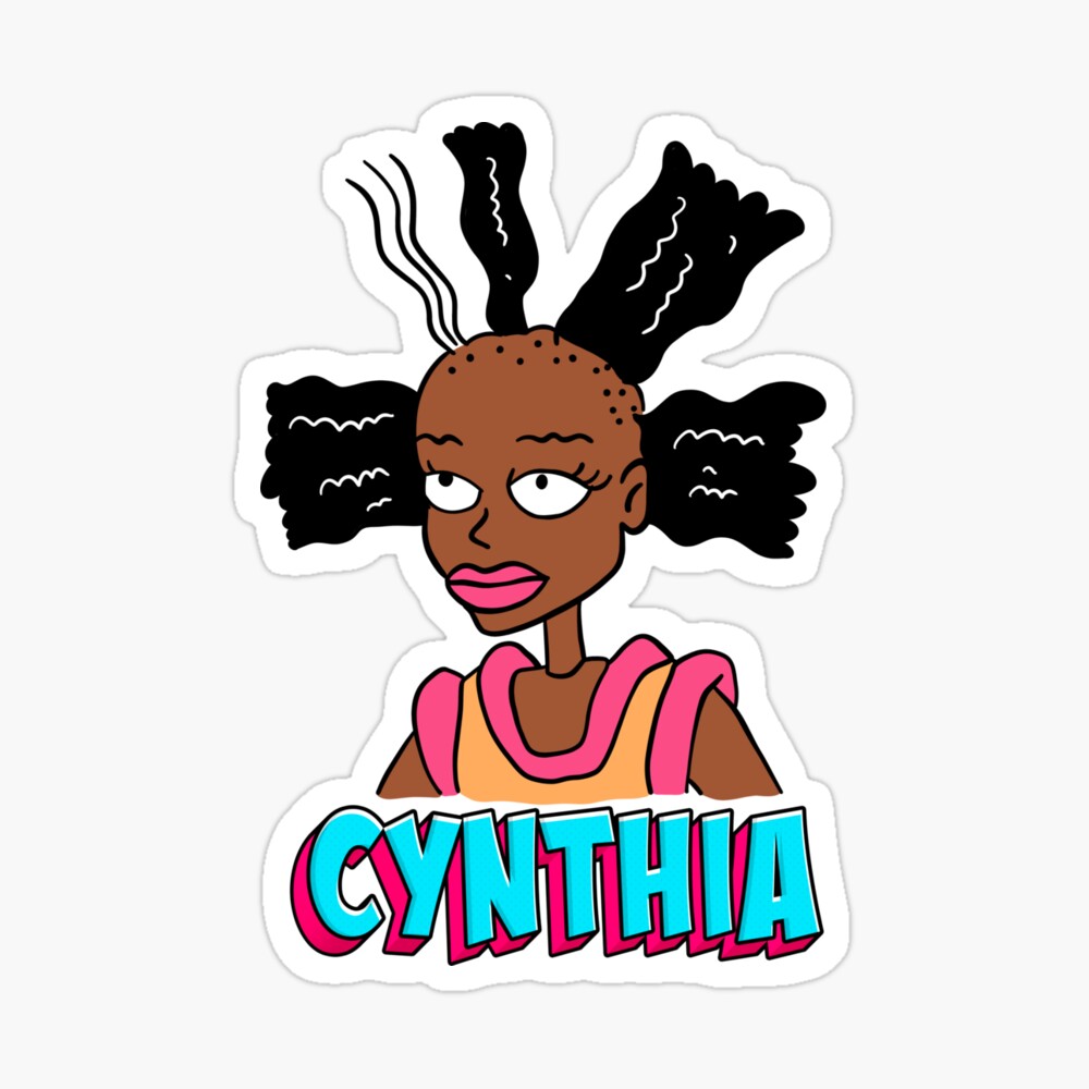 Melanin Cynthia Hard Doll of Angelica Sticker