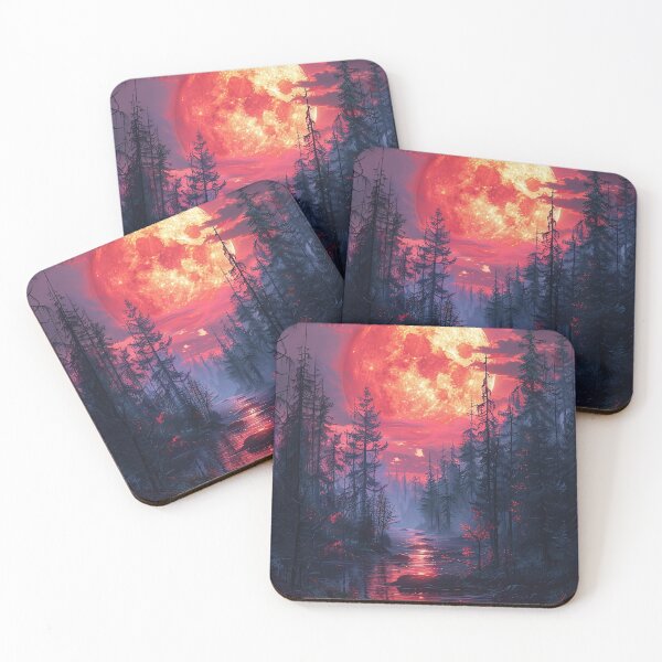 Item preview, Crimson Moonlight Forest Path designed and sold by RuyaFab.