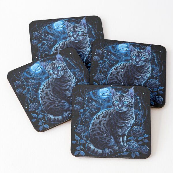 Item preview, Bengal And The Moon  designed and sold by Nocturne  Paws.