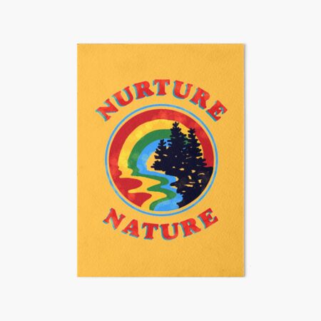 nurture nature vintage environmentalist design Art Board Print